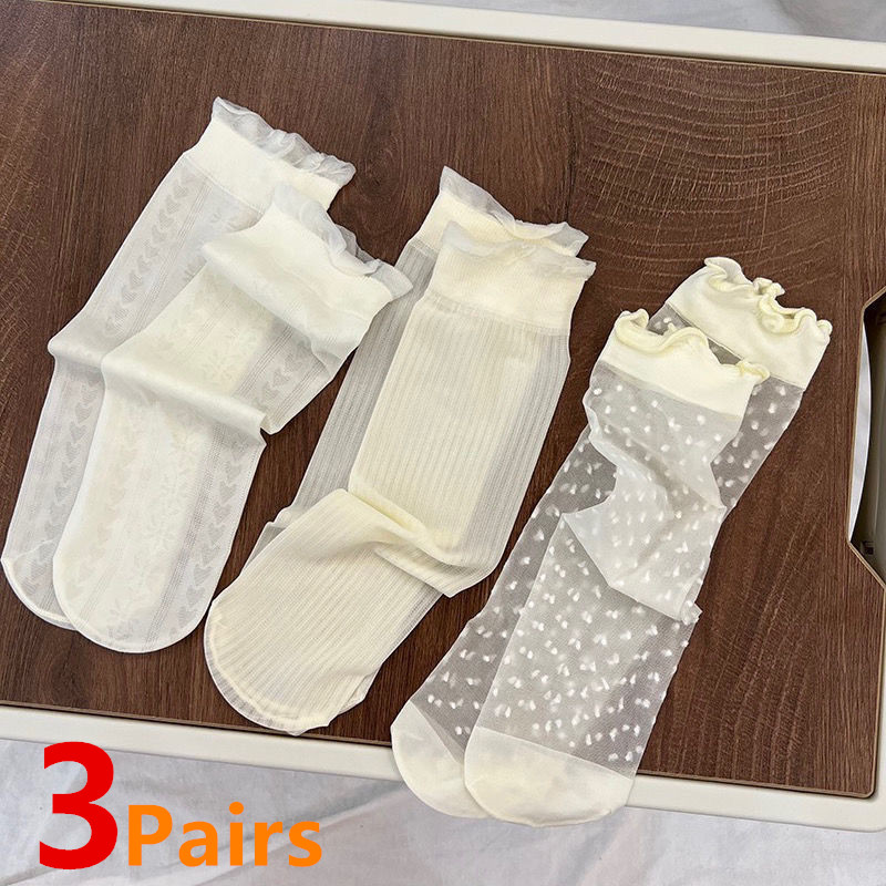Baby Sock Oximeter - 3 çift/grup Bebek Kız diz üstü
