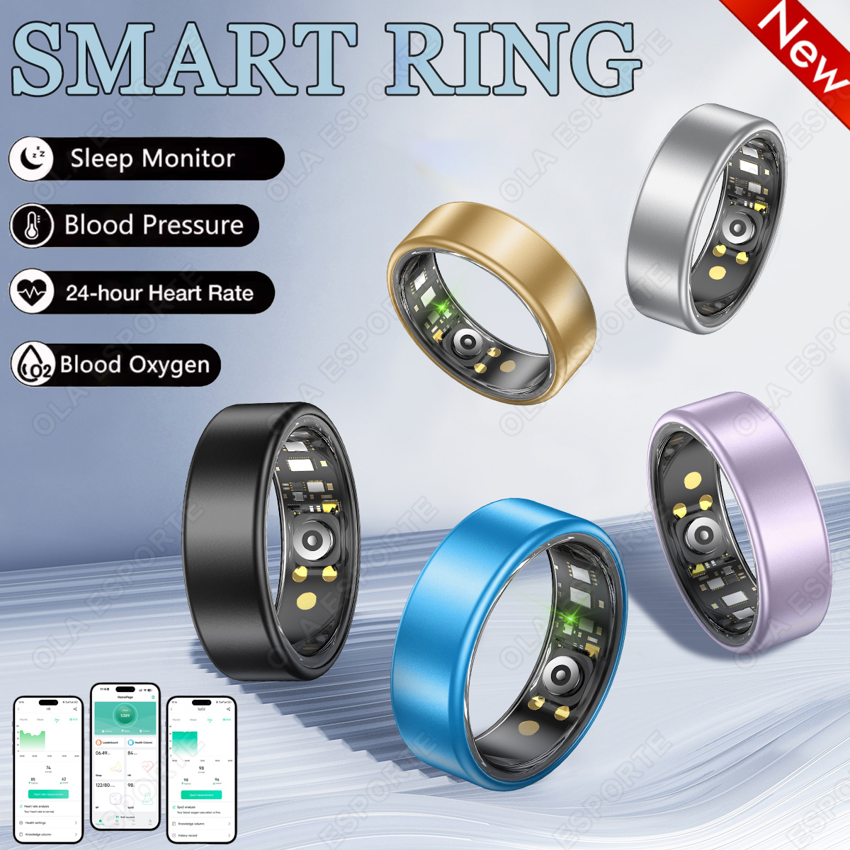 Temperature Ring Skin - Yeni R09 Akıllı Yüzük Erkek Kadın