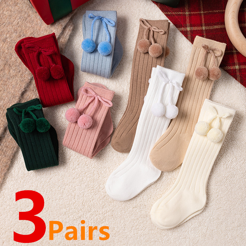 Baby Sock Oximeter - 3 çift/grup Bebek Topu diz üstü