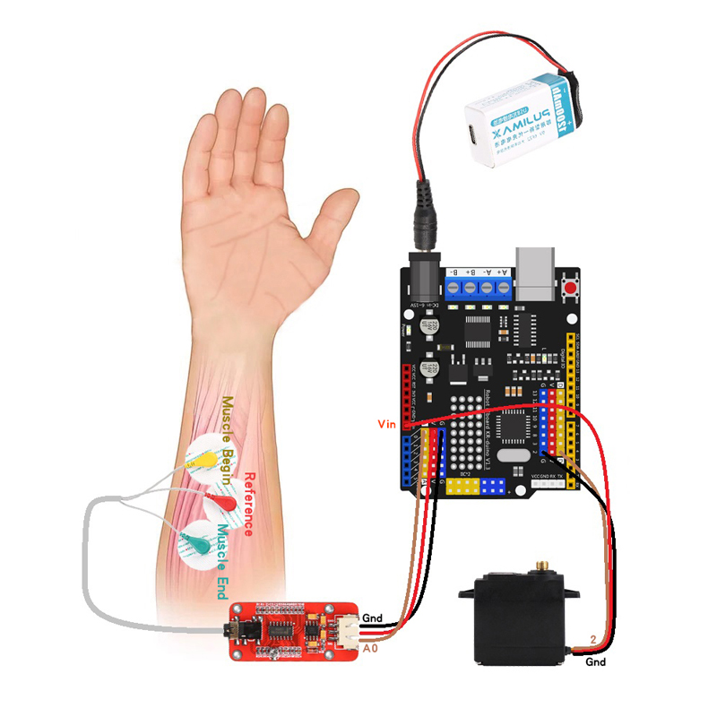 EMG sensörü robotik kol elektr - Muscle Sensor Emg incelemesi ve fiyatı