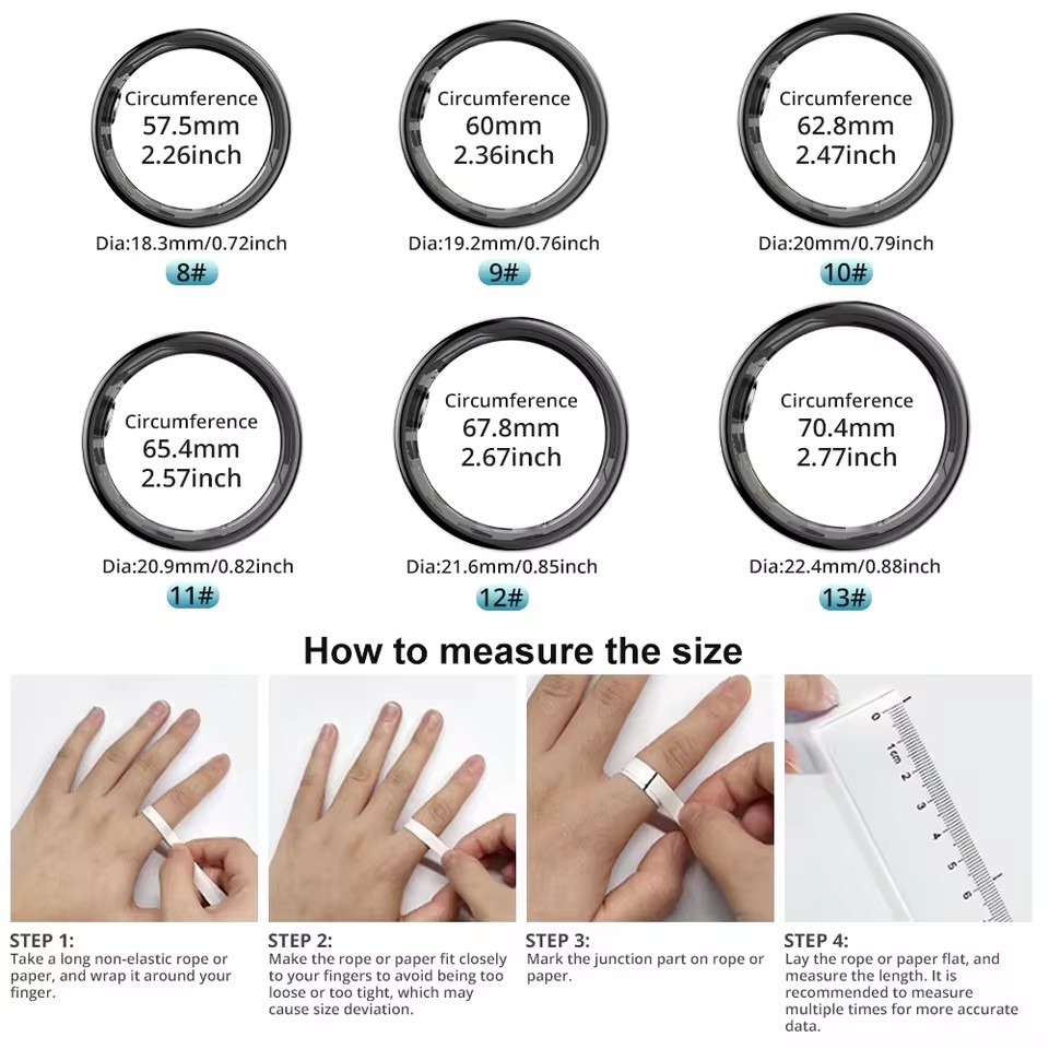 R09 Akıllı Yüzük Erkek Kadın,  - Temperature Ring Skin incelemesi ve fiyatı
