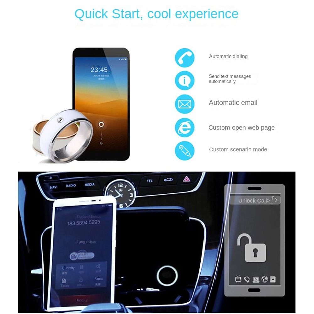 Çok fonksiyonlu NFC akıllı yüz - Smart Ring Nfc Pay incelemesi ve fiyatı
