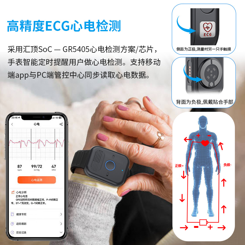 Yaşlılar için 5G kartlı konum  - Fall Detection Watch incelemesi ve fiyatı